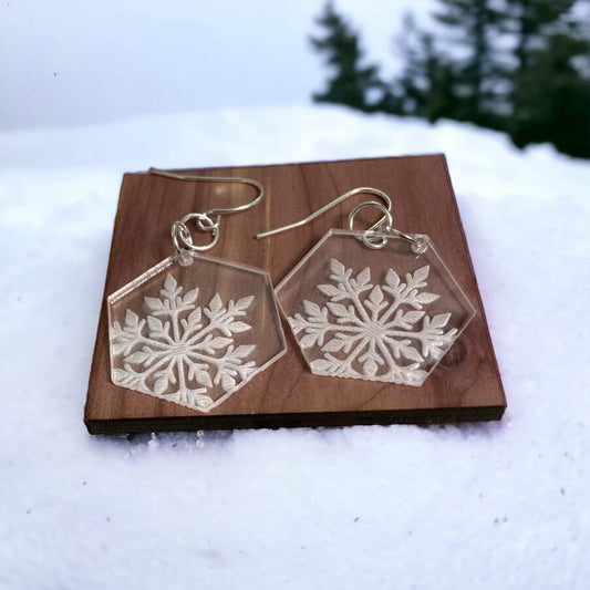 Delicate Snowflake earrings